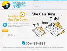 Tablet Screenshot of mentaurlearning.com